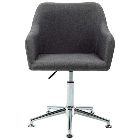 Swen Studio -  Swivel Dining Chairs 6 pcs Dark Grey Fabric (UK/IE/FI/NO only) (6x331499)